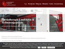 Tablet Screenshot of physio-und-massage.at